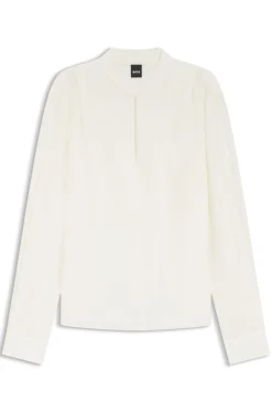 Relaxed-Fit Bluse aus sandgewaschener Seide