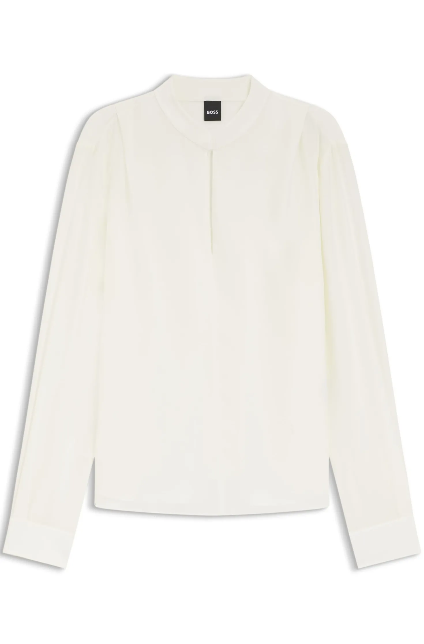 Relaxed-Fit Bluse aus sandgewaschener Seide