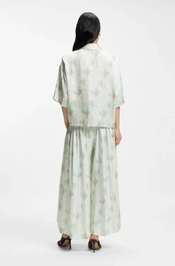 Relaxed-Fit Bluse mit Blumen-Print