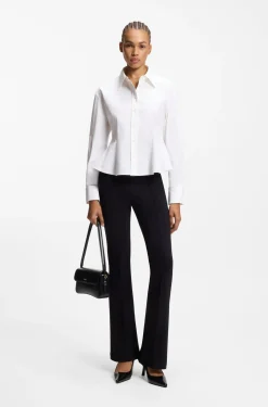 Relaxed-Fit Bluse mit Schößchen-Saum