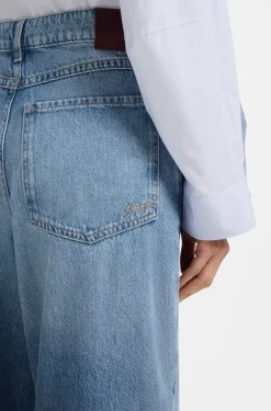 Relaxed-Fit Cropped-Jeans mit mittlerer Bundhöhe