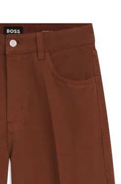 Relaxed-Fit farbige Jeans aus softem Baumwoll-Mix