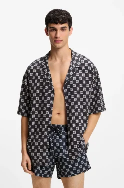 Relaxed-Fit Hemd mit Blumen-Print