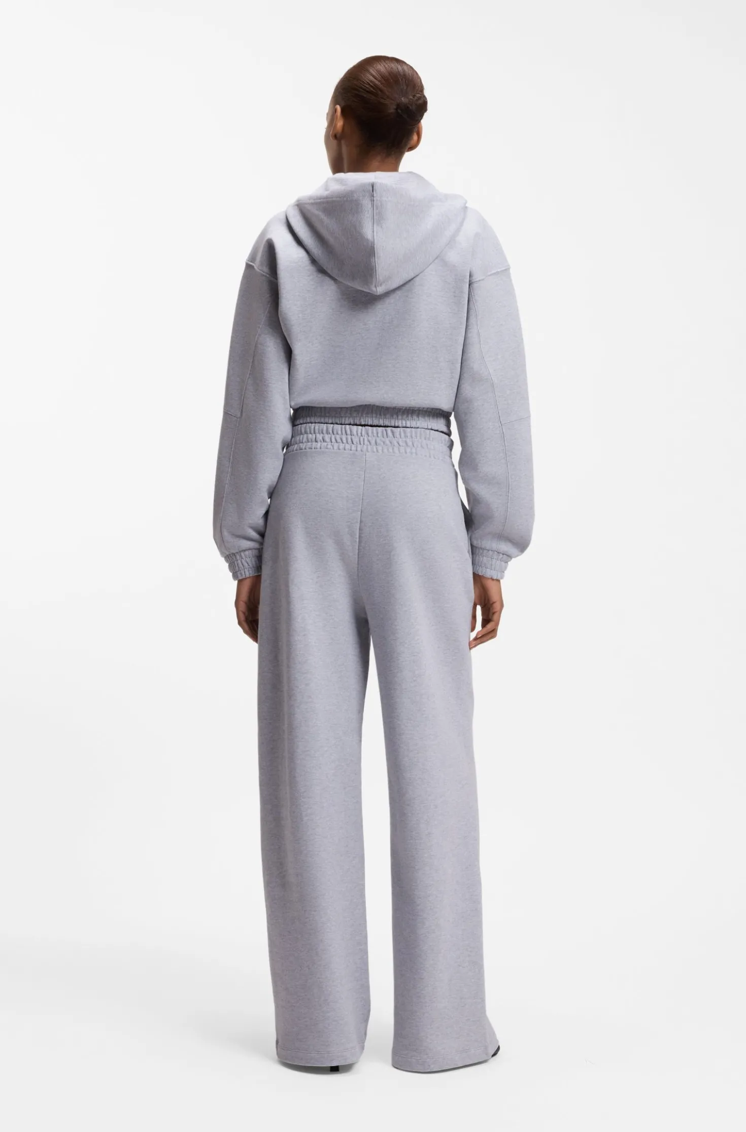 Relaxed-Fit Hoodie aus Baumwoll-Terry mit Barrel-Ärmeln
