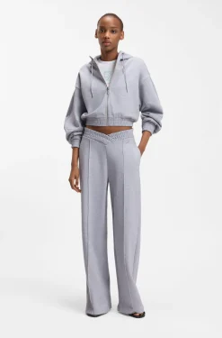 Relaxed-Fit Hoodie aus Baumwoll-Terry mit Barrel-Ärmeln