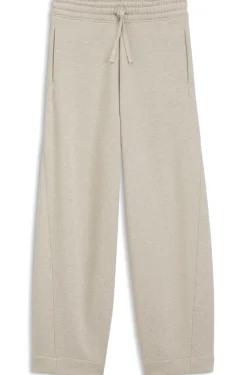 Relaxed-Fit Hose mit Barrel-Leg aus meliertem Jersey