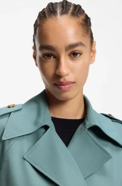 Relaxed-Fit Jacke aus fließendem Twill