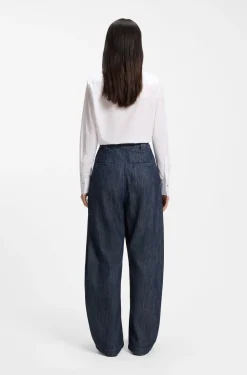 Relaxed-Fit Jeans aus offen gewebtem Baumwollgewebe mit Struktur