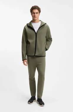 Relaxed-Fit Kapuzenjacke aus besonders softem Baumwoll-Mix