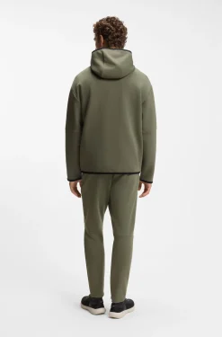 Relaxed-Fit Kapuzenjacke aus besonders softem Baumwoll-Mix