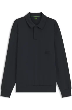 Relaxed-Fit Polo-Sweatshirt aus French Terry