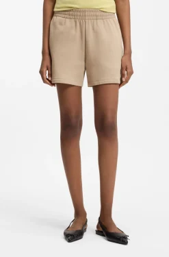 Relaxed-Fit Shorts aus Baumwoll-Terry mit Logo-Stickerei