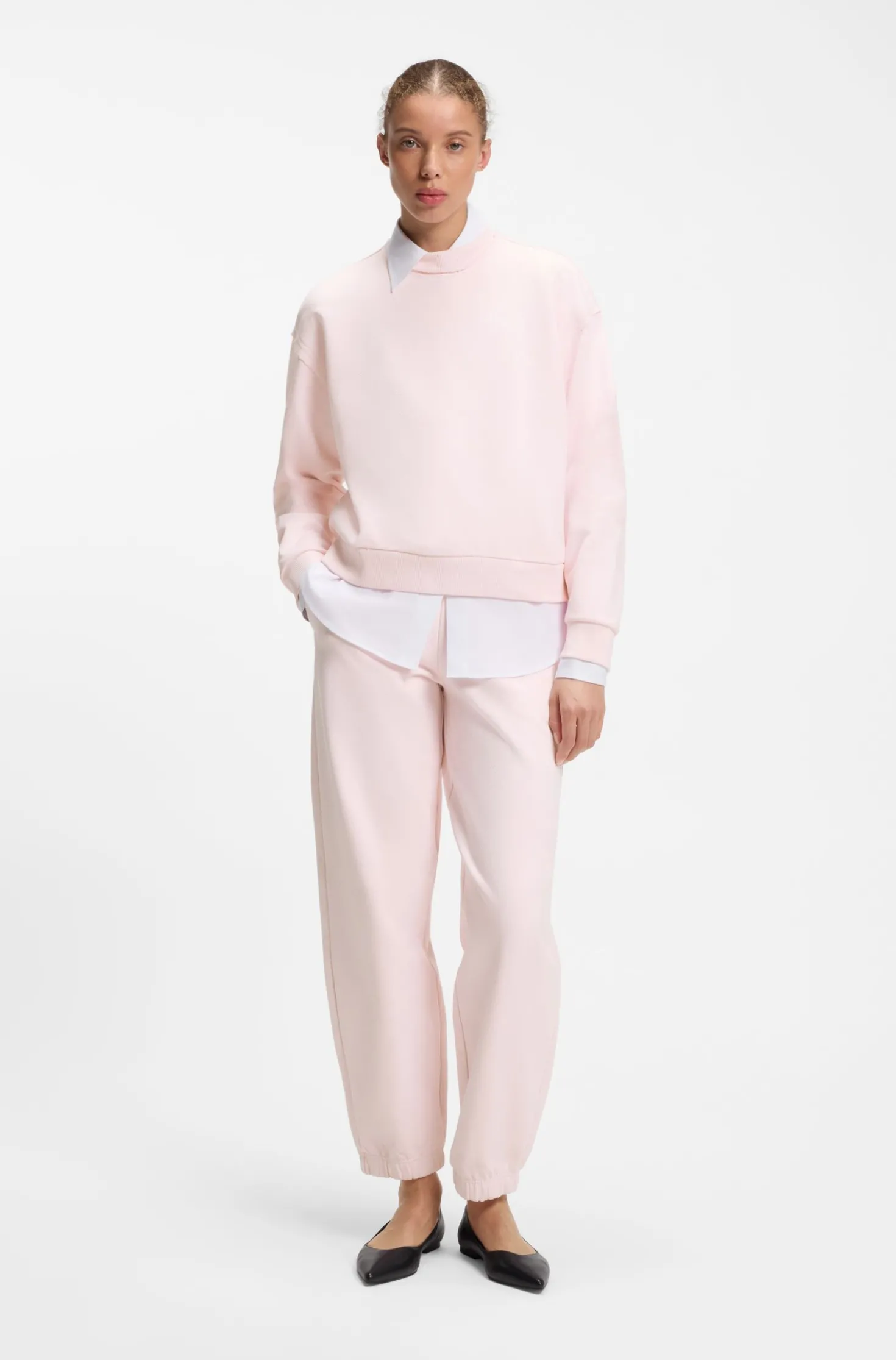 Relaxed-Fit Sweatshirt aus Baumwolle mit Logo-Stickerei