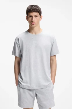 Relaxed-Fit Top mit High-Density-Logo-Print