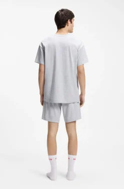 Relaxed-Fit Top mit High-Density-Logo-Print