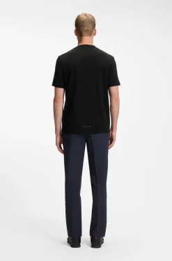 Relaxed-Fit T-Shirt aus Baumwoll-Mix mit Elasthan-Anteil