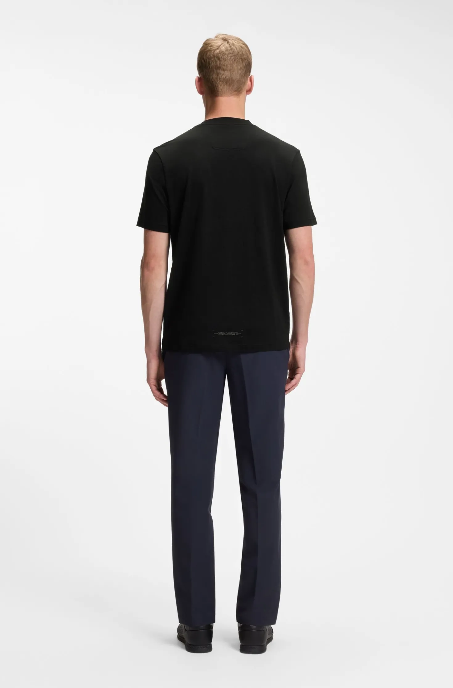 Relaxed-Fit T-Shirt aus Baumwoll-Mix mit Elasthan-Anteil