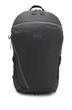 Rucksack aus Kunstleder mit reflektierenden Details