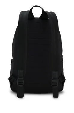 Rucksack mit Reißverschluss und Logo-Aufnäher aus Gummi
