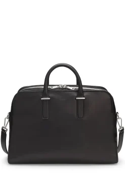 Runway Weekender aus Leder mit Logo-Prägung