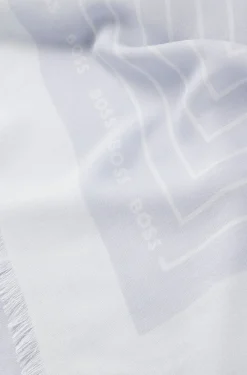 Schal aus Voile mit Logo-Print