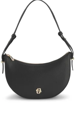 Schultertasche aus Leder mit Double-B-Monogramm