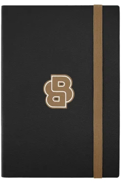 Schwarzes DIN-A5-Notizbuch mit Double-B-Monogramm