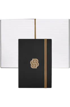 Schwarzes DIN-A5-Notizbuch mit Double-B-Monogramm