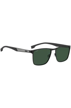 Schwarze Sonnenbrille mit Gummi-Bügeln
