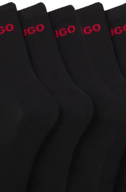 Sechserpack kurze Socken mit Logo-Detail