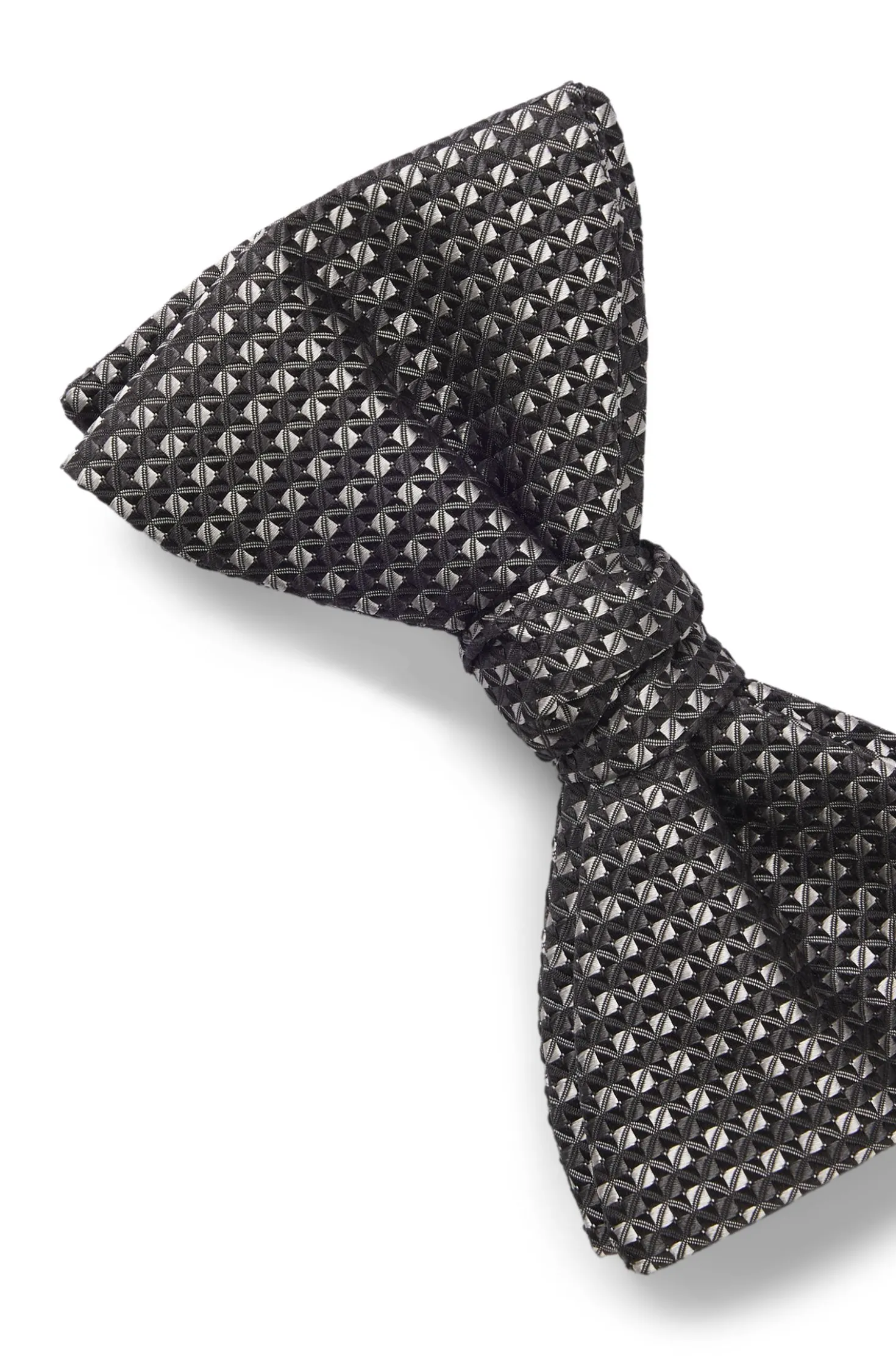 Seidenfliege mit Jacquard-Muster