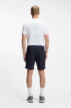 Shorts aus Baumwoll-Mix mit Paspeln