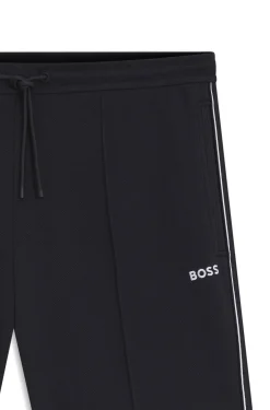 Shorts aus Baumwoll-Mix mit Paspeln