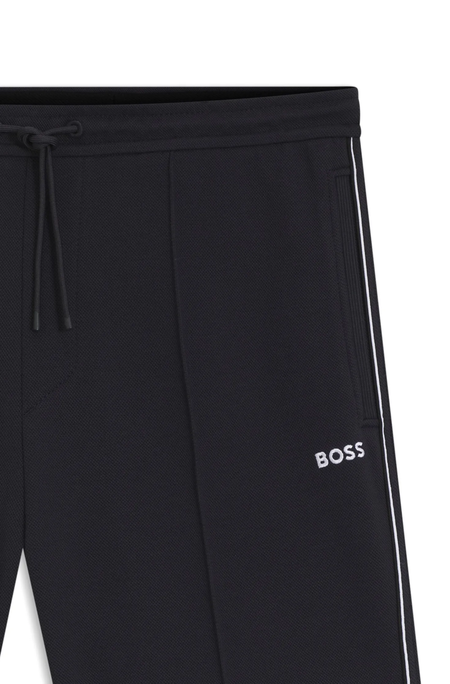 Shorts aus Baumwoll-Mix mit Paspeln