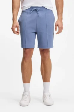 Shorts aus Baumwoll-Mix mit Paspeln