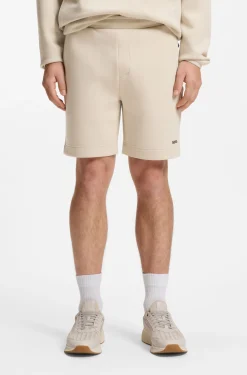 Shorts aus Baumwoll-Mix mit reflektierender Grafik