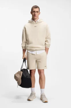 Shorts aus Baumwoll-Mix mit reflektierender Grafik