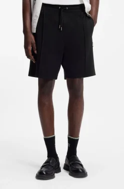 Shorts aus Baumwoll-Mix mit Stack-Logo-Besatz