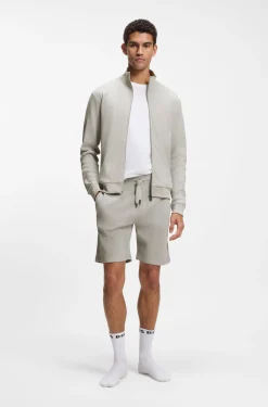 Shorts aus Baumwoll-Mix mit Waffelstruktur