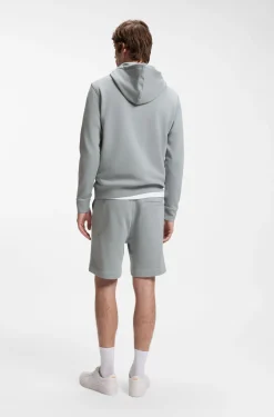 Shorts aus Baumwoll-Terry mit Logo-Patch