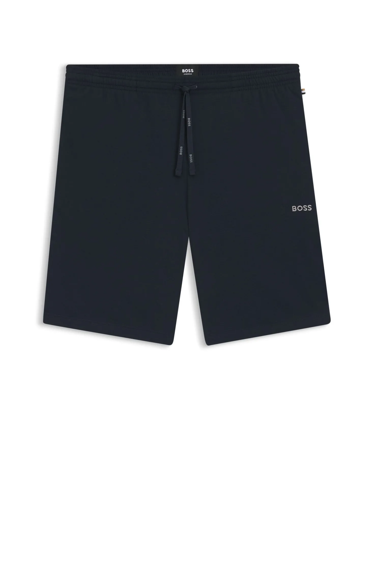 Shorts aus Stretch-Baumwolle mit Logo-Stickerei