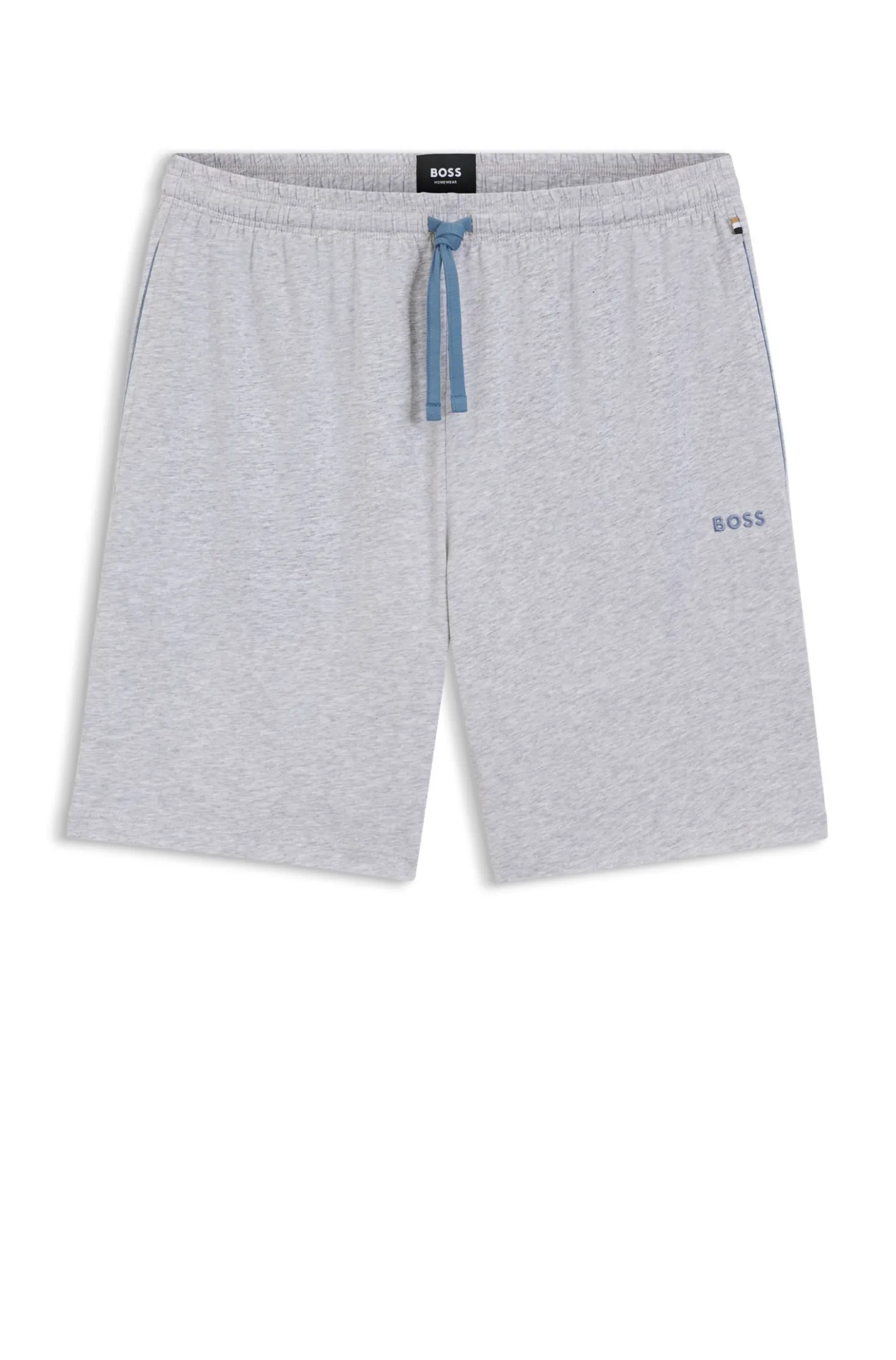 Shorts aus Stretch-Baumwolle mit Logo-Stickerei