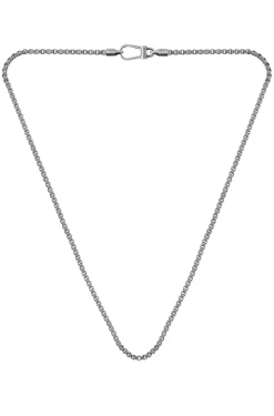 Silberfarbene Halskette mit Antik-Finish
