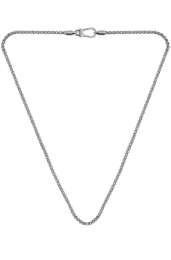 Silberfarbene Halskette mit Antik-Finish