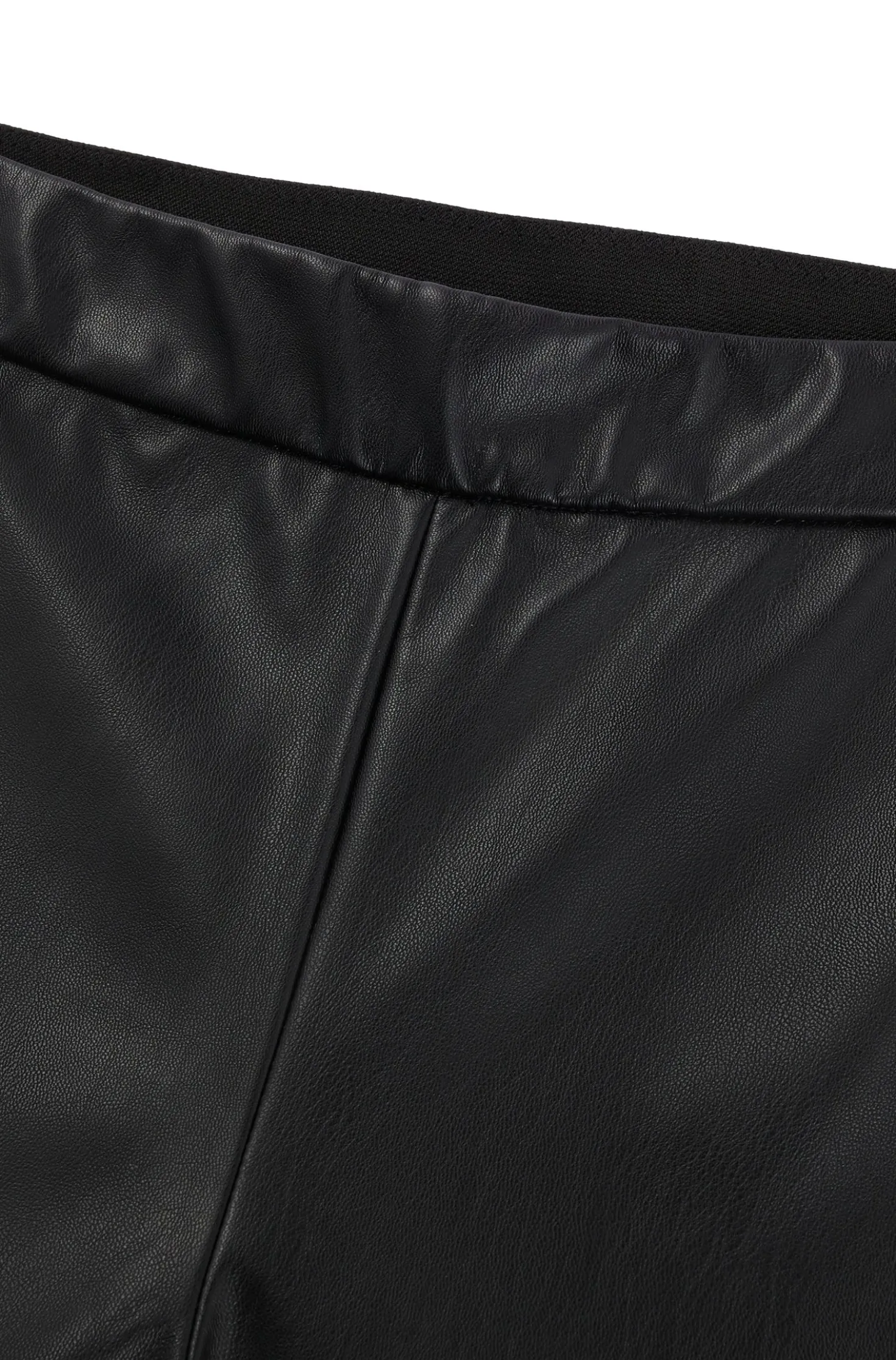 Skinny-Fit Hose mit hohem Bund und seitlichem Reißverschluss
