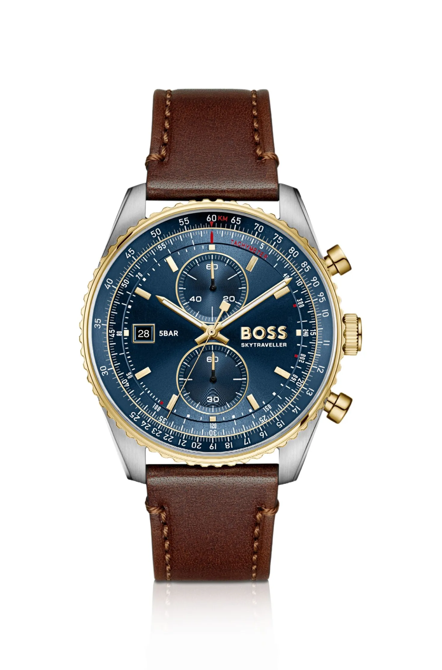 Skytraveller Pro Uhr mit blauem Zifferblatt und Saphirkristall