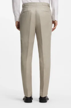 Slim-Fit Anzug aus Leinen-Twill