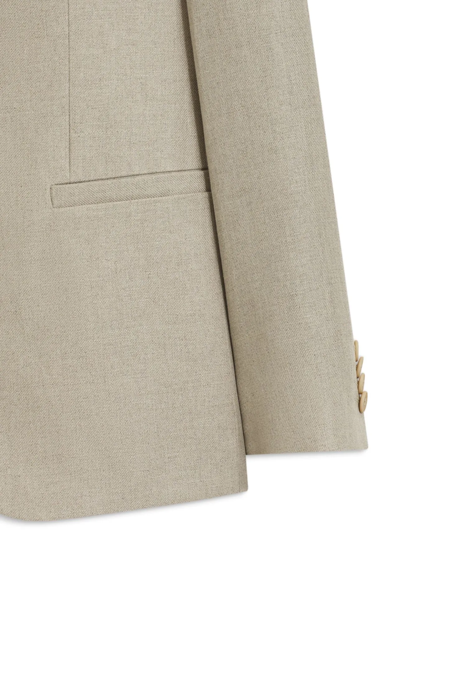 Slim-Fit Anzug aus Leinen-Twill