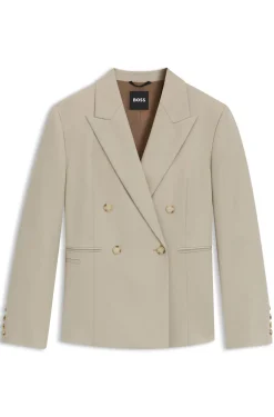 Slim-Fit Blazer aus Schurwoll-Twill