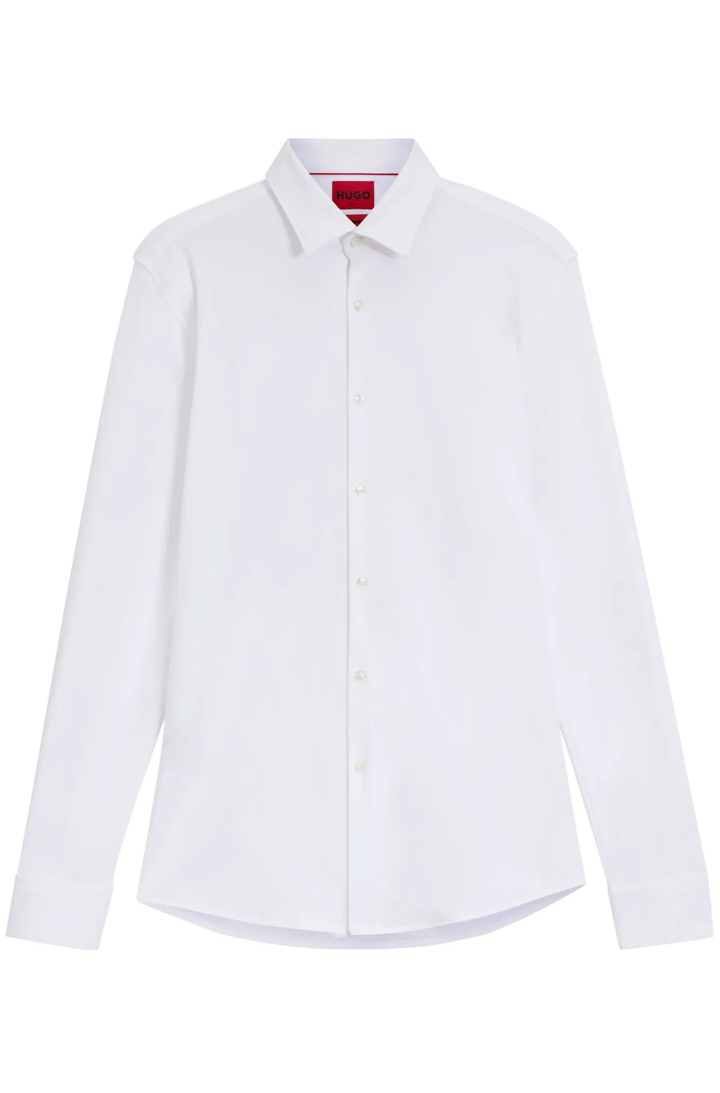 Slim-Fit Hemd aus funktionalem Stretch-Jersey